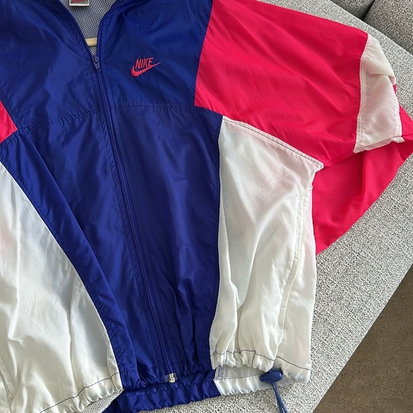 Nike Pink White and Purple Windbreaker 90s Vintage - Picture 3 of 4